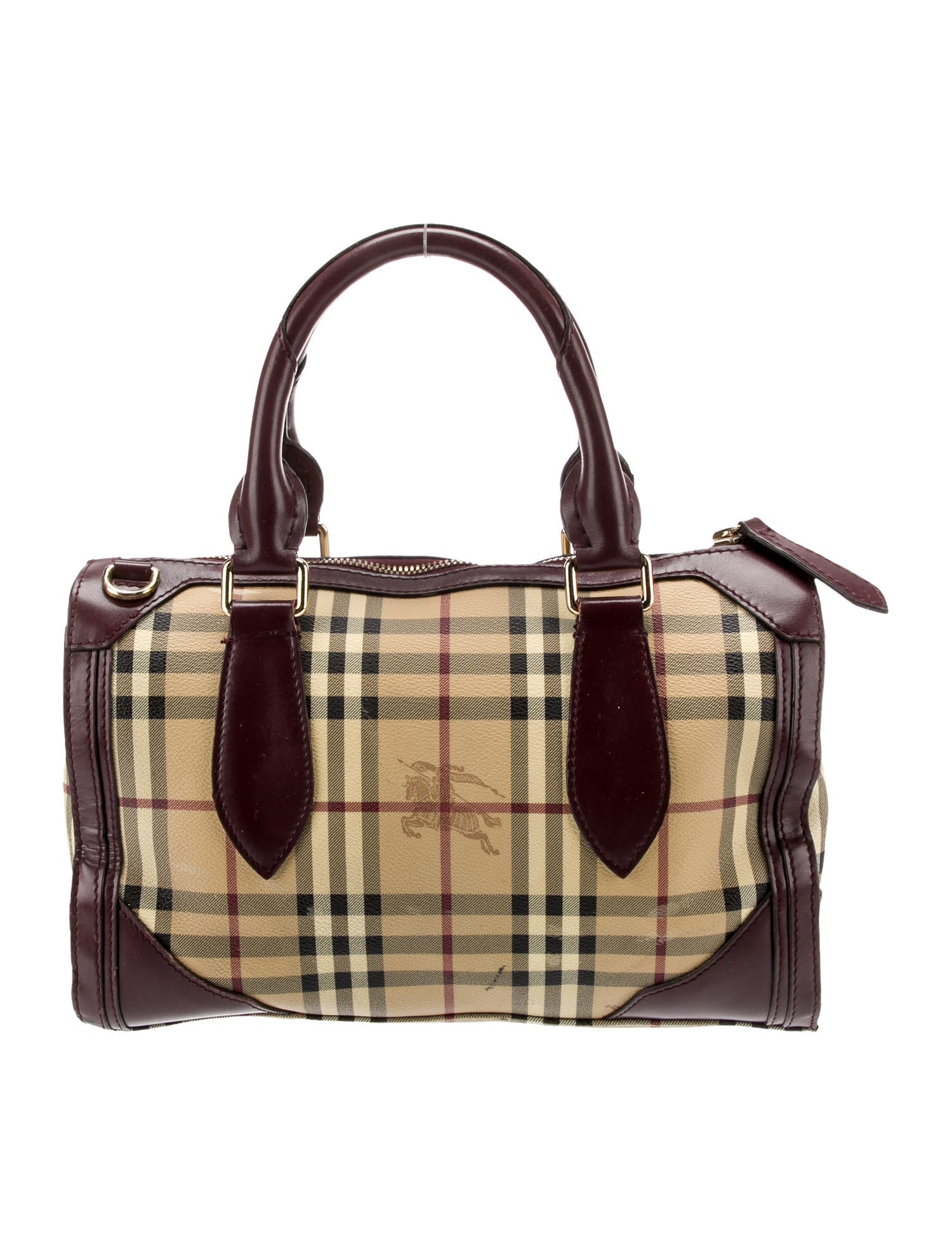 Burberry Haymarket Check Top Handle Bag